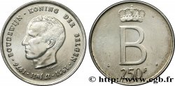 BELGIUM 250 Francs jubilé d’argent du roi Baudouin légende flamande 1976 Bruxelles AU 