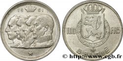 BELGIQUE 100 Francs Quatre rois de Belgique, légende flamande 1951  SUP 