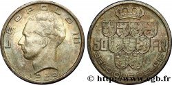 BELGIEN 50 Francs Léopold III légende Belgique-Belgie tranche position A 1939  VZ/fST 