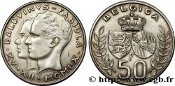 BELGIQUE 50 Francs mariage de Baudouin et de Fabiola 1960  TTB+ 