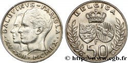 BELGIO 50 Francs mariage de Baudouin et de Fabiola 1960  q.SPL 