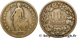 SCHWEIZ 1 Franc Helvetia 1887 Berne