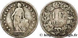 SWITZERLAND 1 Franc Helvetia 1875 Berne