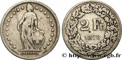 SUISSE 2 Francs Helvetia 1878 Berne