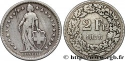 SCHWEIZ 2 Francs Helvetia 1878 Berne