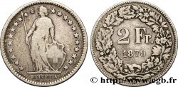 SCHWEIZ 2 Francs Helvetia 1879 Berne