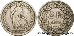 SUISSE 2 Francs Helvetia 1879 Berne