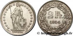 SUISSE 2 Francs Helvetia 1944 Berne TTB+ 