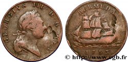 BERMUDES 1 Penny Georges III 1793 