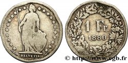 SUISSE 1 Franc Helvetia 1880 Berne