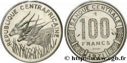 CENTRAL AFRICAN REPUBLIC Essai de 100 Francs antilopes type “BEAC” 1975 Paris MS 