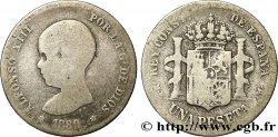 ESPAGNE 1 Peseta Alphonse XIII buste bébé 1889 Madrid B+ 