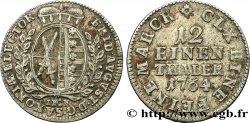 ALLEMAGNE - SAXE 1/12 Thaler 1764  TTB 