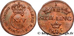 SUECIA 1/12 Skilling Charles XIV 1825 
