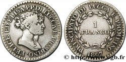 ITALIE - LUCQUES ET PIOMBINO 1 Franco 1807 Florence TB/TB+ 