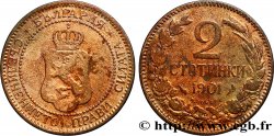 BULGARIE 2 Stotinki Ferdinand Ier 1901  TB 