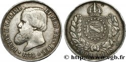 BRAZIL 2000 Reis Empereur Pierre II 1875 