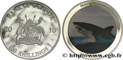 UGANDA 100 Shillings Proof série Mangeurs d’hommes : requin blanc 2010 