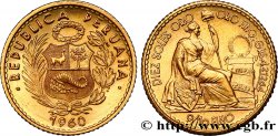 PERU 10 Soles de Oro 1960 Lima MS 