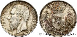 BELGIUM - CONGO FREE STATE 1 Franc Léopold II 1891  AU/AU 