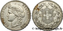 SUISSE 5 Francs Helvetia 1889 Berne