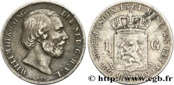 PAYS-BAS 1 Gulden Guillaume III 1861 Utrecht TB+ 