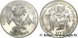 MALDIVEN 20 Rufiyaa Proof Année Internationale de l’Enfant 1979  ST 