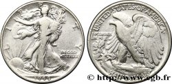 ÉTATS-UNIS D AMÉRIQUE 1/2 Dollar Walking Liberty 1944 Philadelphie TB+ 