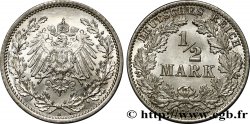 GERMANY 1/2 Mark Empire aigle impérial 1916 Berlin MS 