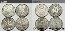 GERMANY 5 Mark aigle lot de quatre n.d. Atelier divers XF 