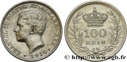 PORTUGAL 100 Reis Emmanuel II 1910  fVZ 