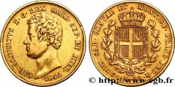 ITALIE - ROYAUME DE SARDAIGNE 20 Lire Charles-Albert 1842 Gênes TTB 
