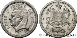 MONACO 2 Francs Louis II (1943) Paris SUP 