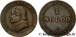 VATICANO Y ESTADOS PONTIFICIOS 1 Soldo an XXI buste large 1867 Rome