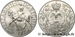 ROYAUME-UNI 25 New Pence jubilé d’argent d’Elisabeth II 1977  SUP 