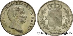 ALLEMAGNE - BADE 2 Gulden Louis Ier 1822 Karlsruhe SUP 