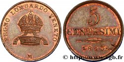 ITALIEN - LOMBARDEI UND VENETIEN 5 Centesimi 1843 Milan VZ 