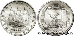 SAINT-MARIN 500 Lire 3 tours / muraille enserrant un olivier et un champ 1976 Rome SPL 