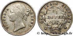INDES BRITANNIQUES 1/4 Roupie East India Company Victoria 1840  TB+ 
