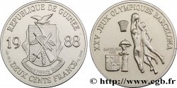 GUINÉE 200 Francs XXV Jeux Olympiques Barcelone - Basket-Ball 1988  SPL 