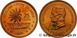 ISOLE KEELING COCOS 25 Cents série John Clunies Ross 1977 