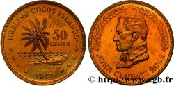 ISOLE KEELING COCOS 50 Cents série John Clunies Ross 1977 