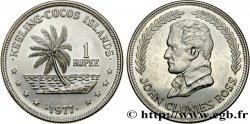 ÎLES KEELING COCOS 1 Rupee série John Clunies Ross 1977  SPL 