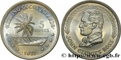 ÎLES KEELING COCOS 5 Rupees série John Clunies Ross 1977  SPL 