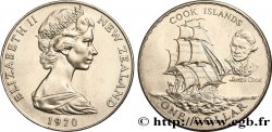 NOUVELLE-ZÉLANDE 1 Dollar Elisabeth II / Mont Cook 1970 Canberra
