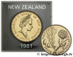 NUEVA ZELANDA
 1 Dollar visite royale d’Elisabeth II 1981 Royal British Mint