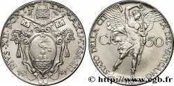 VATICAN ET ÉTATS PONTIFICAUX 50 Centesimi frappe au nom de Pie XII an III / archange Michel 1941 Rome SPL 