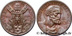 VATICAN ET ÉTATS PONTIFICAUX 10 Centesimi frappe au nom de Pie XI année jubilaire 1933-1934 Rome TB+ 