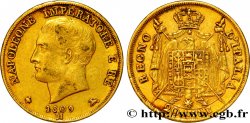 ITALIE - ROYAUME D&nbsp;ITALIE - NAPOLÉON Ier 20 Lire 1809 Milan TB+/TTB 
