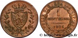 ITALIE - ROYAUME DE SARDAIGNE 1 Centesimo Charles Félix “P” 1826 Turin TTB+ 